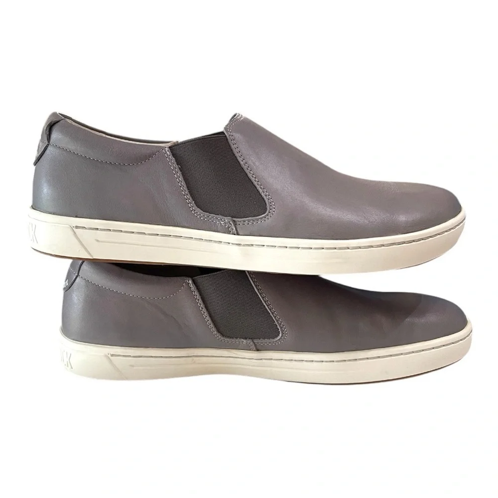 Birkenstock Barrie Leather Slip-On Shoes Men’s 42 Grey